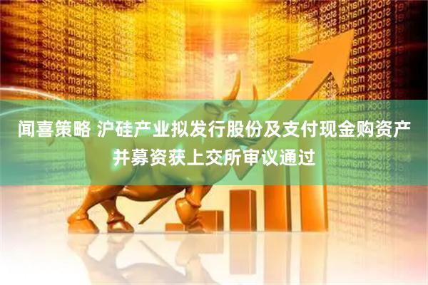 闻喜策略 沪硅产业拟发行股份及支付现金购资产并募资获上交所审议通过
