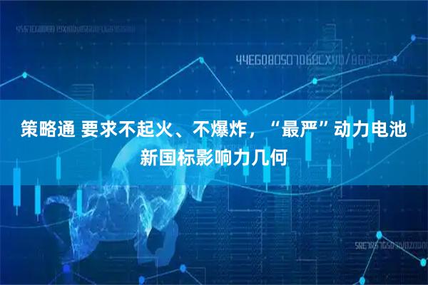 策略通 要求不起火、不爆炸，“最严”动力电池新国标影响力几何